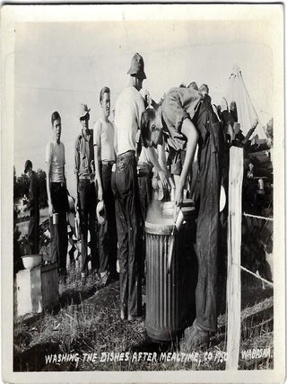 Collection of Real Photo Postcards of a CCC Camp in or near Wabasha, Minnesota