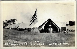 Collection of Real Photo Postcards of a CCC Camp in or near Wabasha, Minnesota