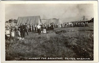 Collection of Real Photo Postcards of a CCC Camp in or near Wabasha, Minnesota