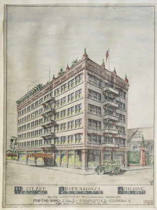 Item #20875 Architect's Renderings and Floor Plans for the Westlake Professional Building, Los...