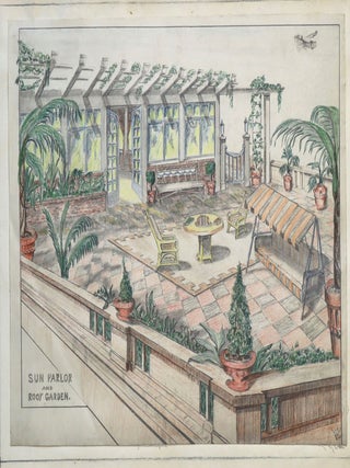 Architect's Renderings and Floor Plans for the Westlake Professional Building, Los Angeles, 1922