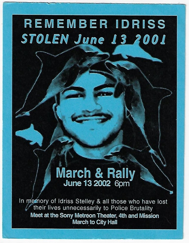 Item #21135 Remember Idriss, Stolen June 13 2001, March & Rally, June 13 2002 6pm