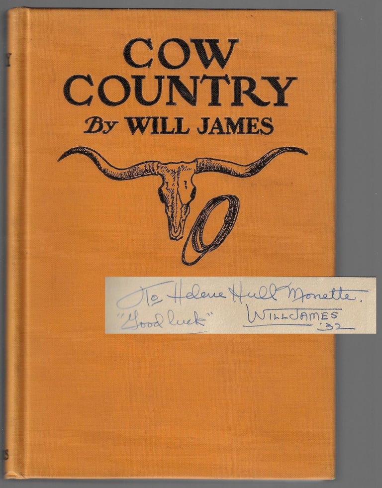 Item #21199 Cow Country [SIGNED]. Will James.