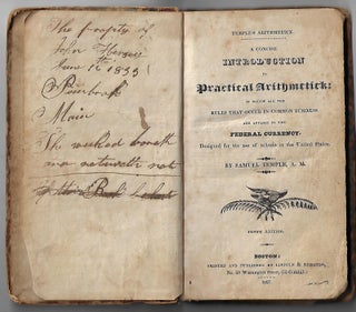 Item #21219 Temple's Arithmetick, A Concise Introduction to Practical Arithmetick: In Which all...