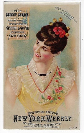 Item #21325 Street & Smith Publishers' Trade Card, Advertising their "Select Series" of Dime...