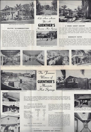 Guenther’s Murrieta Mineral Hot Springs, California’s Greatest Health Resort