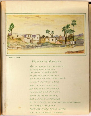 Sketches on the Nile: An Album of 43 Original Watercolors and Doggerel Verse Documenting a Nile Cruise in 1938