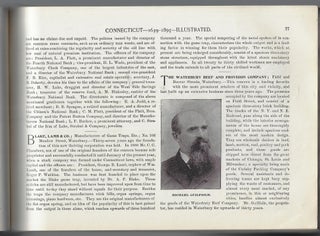 Connecticut, 1639-1895. Small in Area, Unlimited in Her Resources...A Most Careful Review of Her Advantages, the Causes of Her Prosperity, and the Unquestioned Superiority of the Inventive Genius of Her Manufacturers...