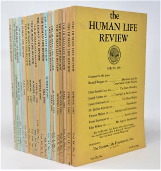 Item #21521 The Human Life Review [18 Issues, 1983-2000]. PRO-LIFE MOVEMENT REPRODUCTIVE RIGHTS,...