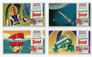 Item #21567 Set of Four Bond Bread Blotters Featuring Jet Age Technology