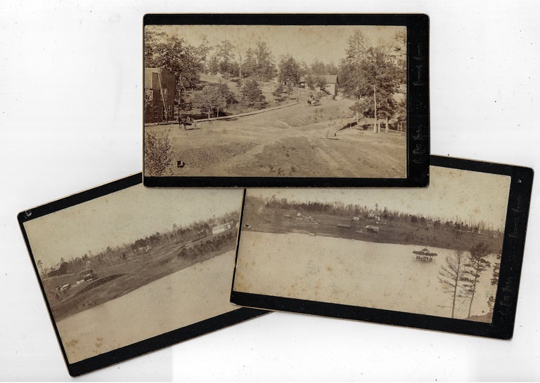 Item #21583 Three Boudoir Cards of the Newly Founded Town of Demorest, Georgia, by Carey William Fisher, ca. 1890. Carey William Fisher, Photographer.