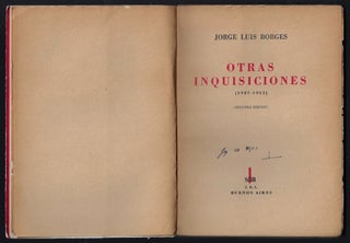 Otras Inquisiciones (1937-1952) [SIGNED]