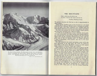 Mount Cook National Park Handbook [with foldout map]