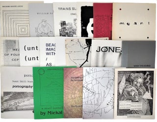 Item #21762 Collection of 18 Generator Press Chapbooks. John Byrum, Kostelanetz. Richard, Tom...