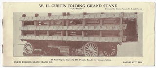 Item #21805 W.H. Curtis Folding Grand Stand on Wheels