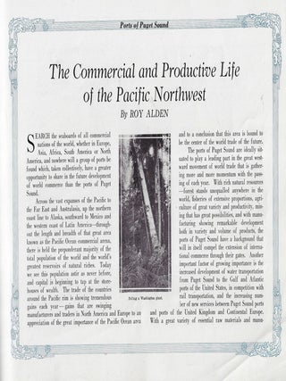 Ports of Puget Sound and Review of Northwest Industries