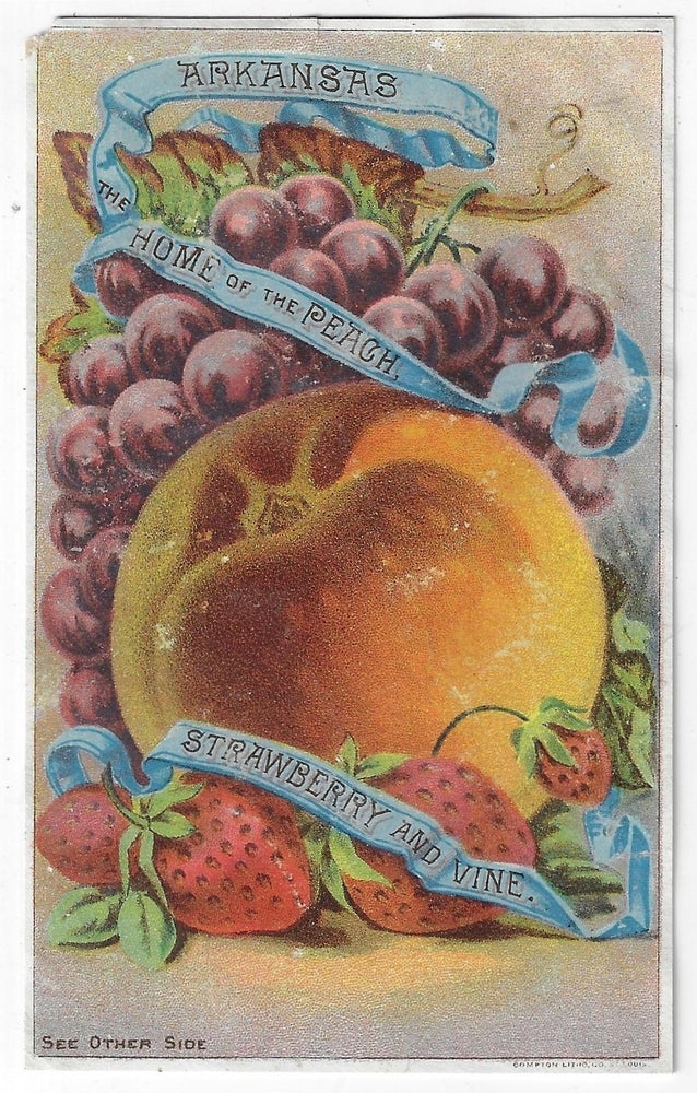 Item #21894 Arkansas, Home of the Peach, Strawberry and Vine