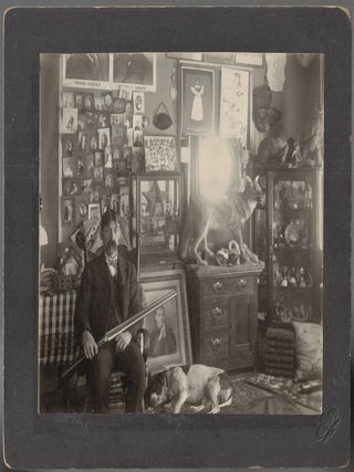 Item #21895 "The Collector" - Self-Portrait of the Photographer Surrounded by His Many...