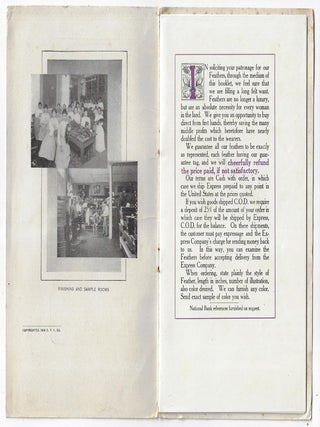 Catalogue of the Ostrich Farm Feather Co., 1909