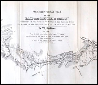 Item #22103 Topographical Map of the Road From Missouri To Oregon Commencing at the Mouth of the...