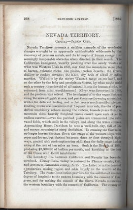 [Bancroft's] Hand-book Almanac for the Pacific States: An Official Register and Business Directory of the States and Territories of California, Nevada, Oregon, Idaho and Arizona; and the Colonies of British Columbia and Vancouver Island, for the Year 1864