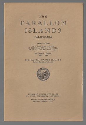 Item #22281 The Farallon Islands, California. Mildred Brooke Hoover