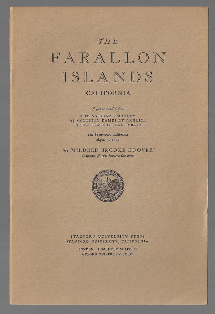 Item #22281 The Farallon Islands, California. Mildred Brooke Hoover.