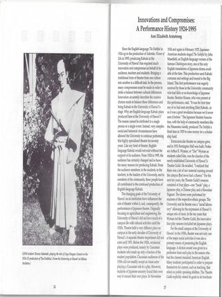 101 Years of Kabuki in Hawai'i