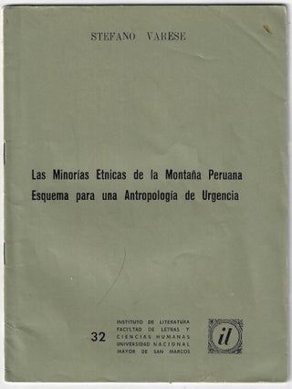 Item #22306 Las Minorias Etnicas de la Montana Peruana Esquema para una Antropologia de Urgencia....