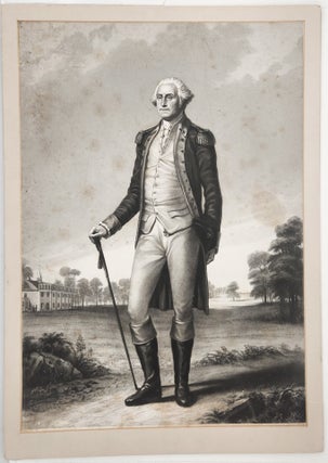 Item #22370 Large Full-Length Engraved Portrait of George Washington