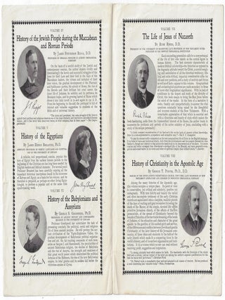 Collection of Sales Materials for Scribner's Dictionary of the Bible & Related Publications, ca. 1900-1905