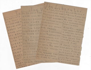 Item #22402 Three Handwritten Spoof Newspapers by Keyport, New Jersey School Boys, ca. 1910
