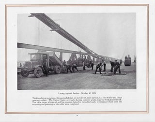 The Ambassador Bridge, A Review of Its Construction as told by a Photographic Record of its Progress