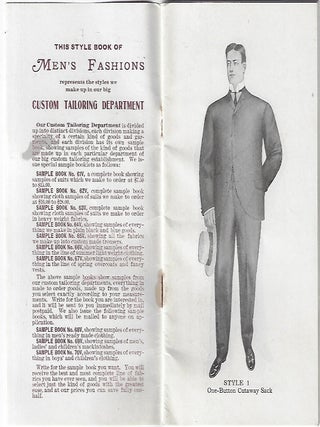 Group of Sears, Roebuck Materials Promoting Custom-Tailored Menswear,1903