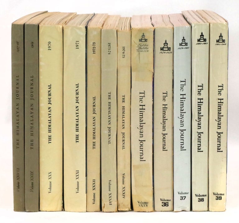 Item #22628 The Himalayan Journal, Records of the Himalyan Club, Volumes XXVII-XXXIX (28-39), 1967-1982