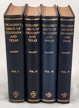 Item #22662 Pichardo's Treatise on the Limits of Louisiana and Texas [Complete Four-Volume...