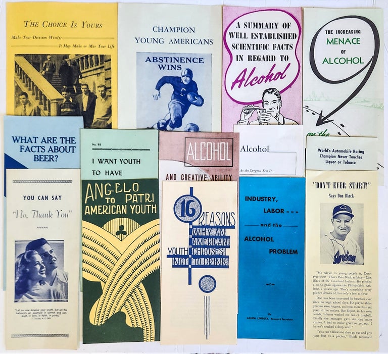 Item #22710 Group of Fourteen 1940s Anti-Alcohol Pamphlets