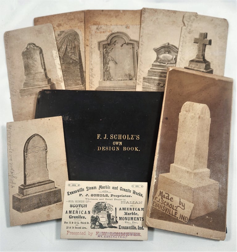 Item #22730 Gravestone & Monument Design and Sales Archive of F.J. Scholz & Son, Evansville, Indiana, 1880s-1890s