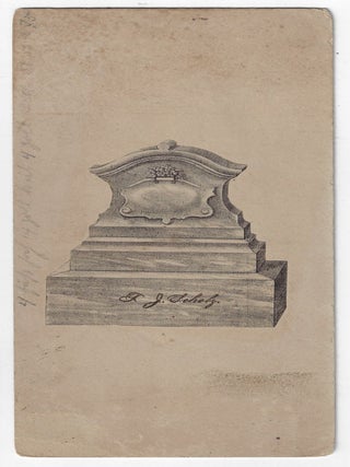 Gravestone & Monument Design and Sales Archive of F.J. Scholz & Son, Evansville, Indiana, 1880s-1890s