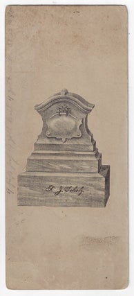 Gravestone & Monument Design and Sales Archive of F.J. Scholz & Son, Evansville, Indiana, 1880s-1890s