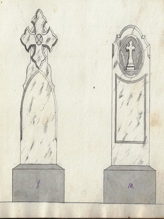 Gravestone & Monument Design and Sales Archive of F.J. Scholz & Son, Evansville, Indiana, 1880s-1890s