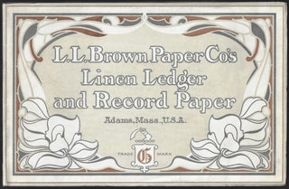 Item #22735 1905 Promotional & Specimen Book of the L.L. Brown Paper Company, Adams, Mass