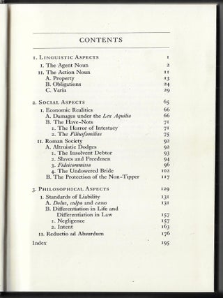 Roman Law: Linguistic, Social, and Philosophical Aspects