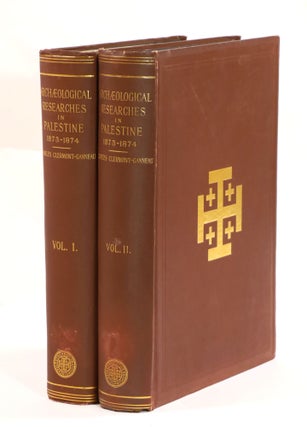 Item #22882 Archaeological Researches In Palestine During The Years 1873-1874, with Numerous...