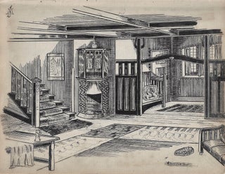 Album of Original Sketches of Home Interiors, ca. 1909