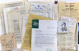 Archive of Photographs, Correspondence, and Ephemera Relating to the Career of Double Bass Player Leslie "Tiny" Martin