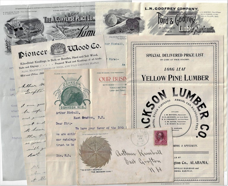 Item #23093 Archive of Advertising Circulars and Correspondence Relating to the Lumber Industry, 1899-1903