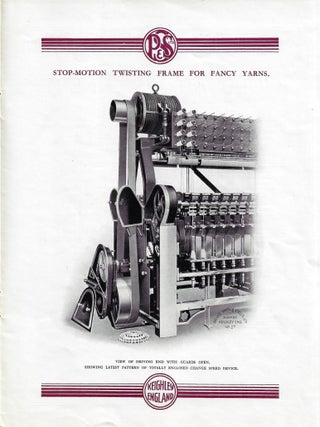 Stop-Motion Twisting Frame for Fancy Yarns