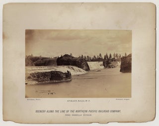 Item #23167 Spokane Falls, W.T. [Albumen Photograph, 1883]. Isaac G. Davidson