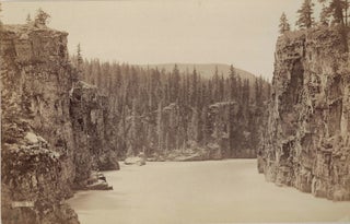 1880s Photograph of Cabinet Gorge, Clark Fork River, Northern Idaho
